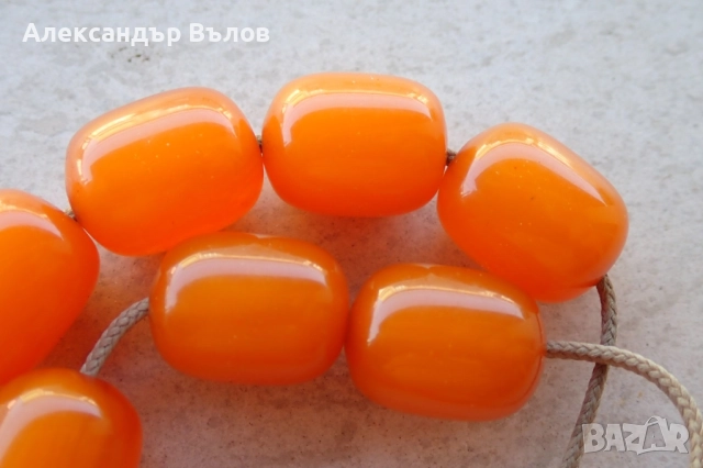 Стара Броеница от Смола Религиозна Молитви, снимка 4 - Антикварни и старинни предмети - 51592933