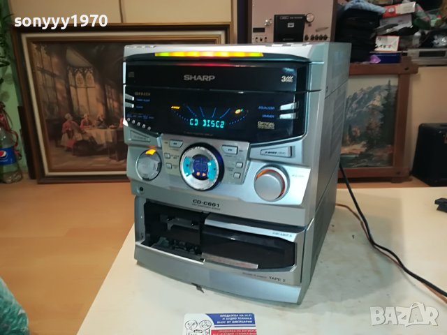 SHARP CD-C661H AUX & DIGITAL OUT-ВНОС SWISS 0606231437, снимка 4 - Ресийвъри, усилватели, смесителни пултове - 40998805