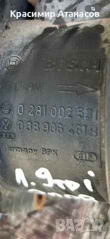 028100253. Дебитомер за Сеат Алтеа 1.9 TDI. 105кс. 2008г. 038906461B, снимка 4 - Части - 50412063