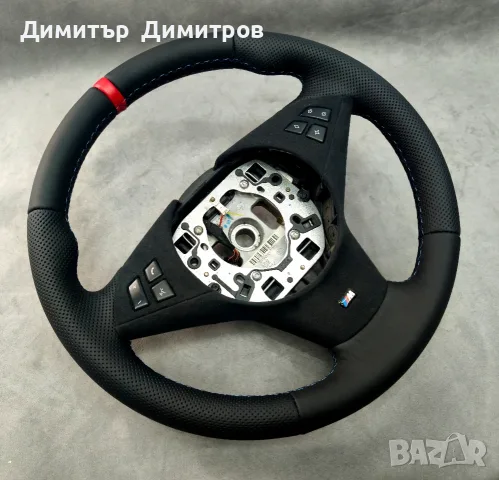 Претапициран волан за BMW E60, снимка 3 - Части - 55838698