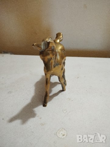 месингова статуетка-кон, снимка 2 - Други ценни предмети - 41497598