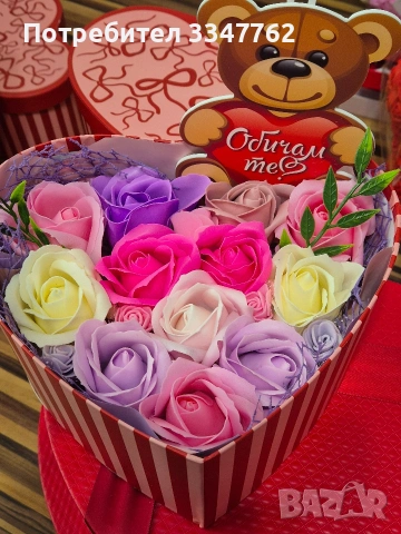 Сапунени рози , снимка 4 - Изкуствени цветя - 53434408