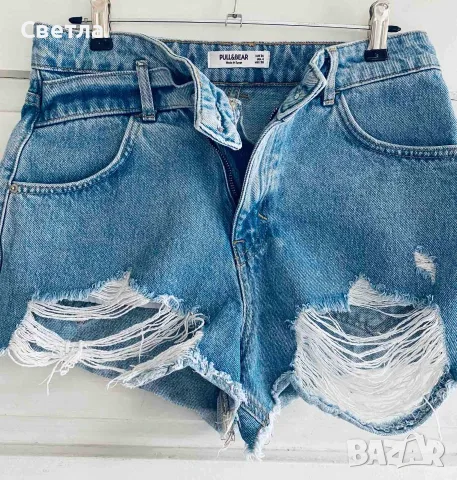 РАЗПРОДАЖБА дънки-Bershka,ZARA,CROPP,PULL&BEER-S/XS/М-L-Къси 5 броя+1бр.дълги