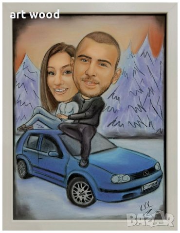 Ръчно рисувани Коледни карикатури, снимка 4 - Други услуги - 27203268