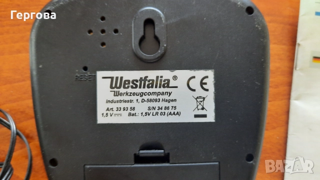 Дигитален часовник с термометър, снимка 3 - Друга електроника - 52826071