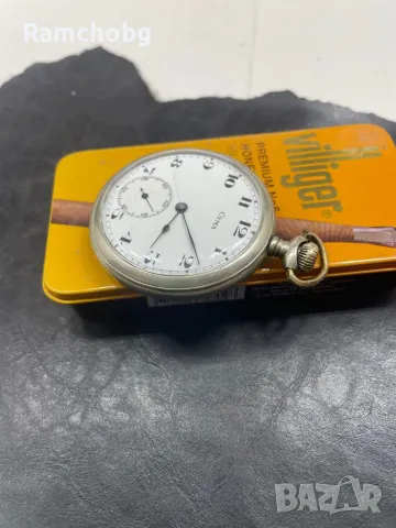 Голям Джобен часовник CYMA-Сима порцеланов циферблад 50мм., снимка 3 - Джобни - 49862199