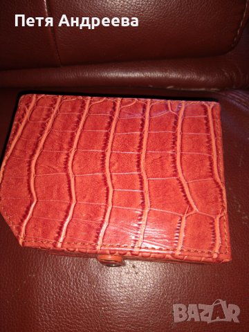 Кутия за бижута облицована с червена еко кожа, снимка 5 - Други - 40272595