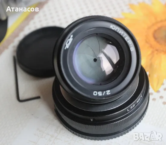 ЮПИТЕР-8 2/50mm м39 + адаптор за Sony фотоапарат, снимка 7 - Обективи и филтри - 49444143