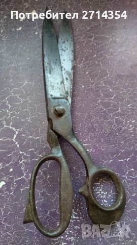 Стара шивашка ножица , снимка 4 - Антикварни и старинни предмети - 51083561