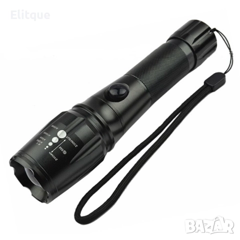 Фенер  CREE T6 с телескопичен фокус, LED лампа, корпус от  алуминиева сплав FL4, снимка 4 - Други - 52854167