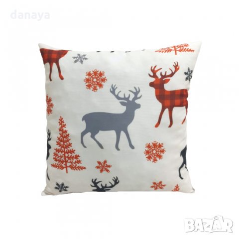 2543 Декоративна коледна възглавница 38x38cm, различни модели, снимка 3 - Възглавници - 34836003