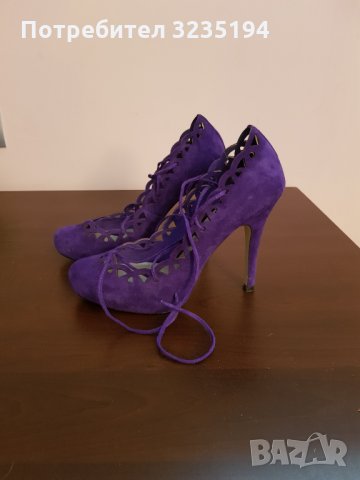 Menbur лилави обувки, снимка 3 - Дамски обувки на ток - 34861752