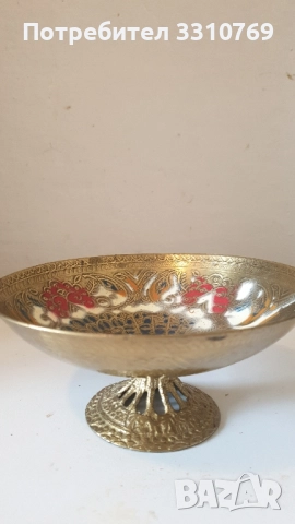 Красива бронзова купа/фруктиера. , снимка 1