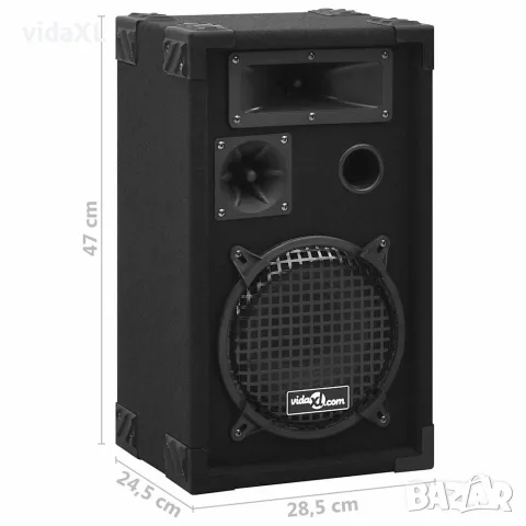 vidaXL Професионални пасивни Hifi сценични тонколони 2 бр 800 W черни, снимка 8 - Тонколони - 56147671