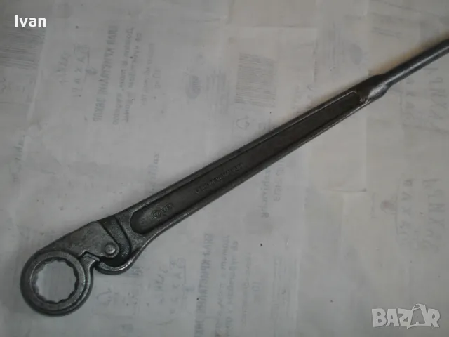 ТРЕСЧОТЪЧЕН КАМИОНАДЖИЙСКИ КЛЮЧ ШАРНИРЕН РАЗДВИЖЕН 36мм ЗВЕЗДА НЕМСКИ ГОЛЯМ WALTER СТАРО КАЧЕСТВО , снимка 4 - Други инструменти - 48228748