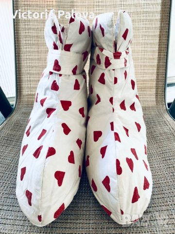 Домашни пухени ботуши за зима,Швеция, снимка 5 - Пантофи - 34102630