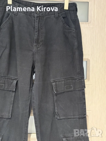 Черни карго панталони H&M, снимка 3 - Панталони - 55972088