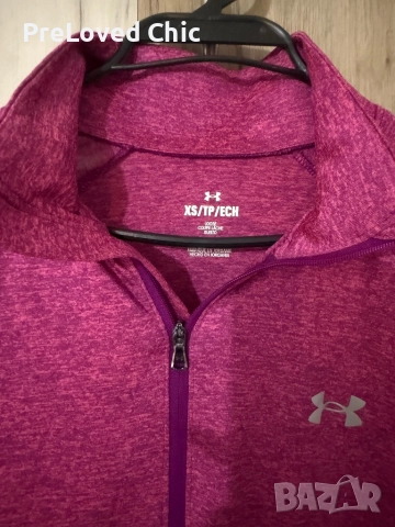 Розова блуза на under armour , снимка 2 - Блузи с дълъг ръкав и пуловери - 52644362