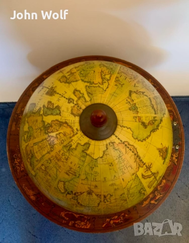 Винтидж бар-глобус / мини бар за алкохол – 100 см, снимка 9 - Други - 53837634