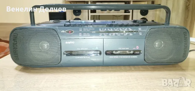 Двукасетен радиокасетофон Sanyo MW731 K, снимка 11 - Радиокасетофони, транзистори - 48437143