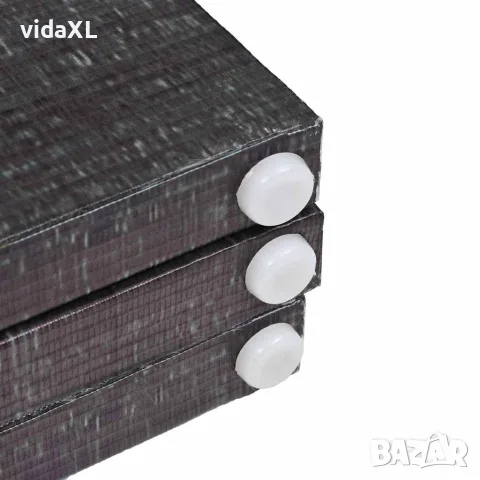 vidaXL Сгъваем параван за стая, 228x170 см, пера, черно и бяло, снимка 4 - Паравани - 56146447