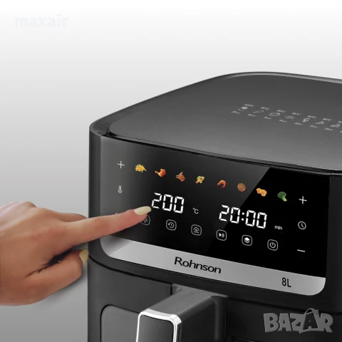 Фритюрник Airfryer Rohnson R-2885 * Безплатна доставка * Гаранция 2 години, снимка 3 - Фритюрници - 51426179