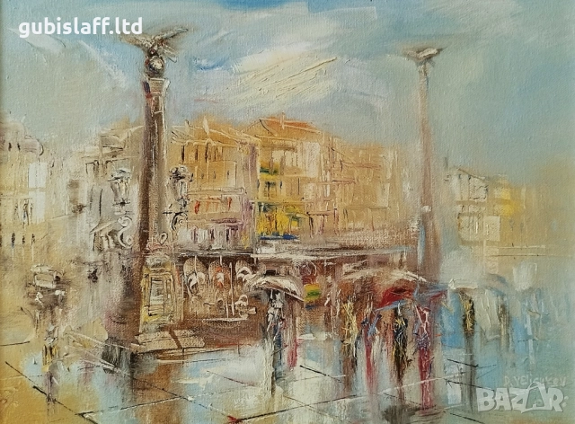 Картина "София", худ. Димитър Величков, 2016 г., снимка 2 - Картини - 51512933