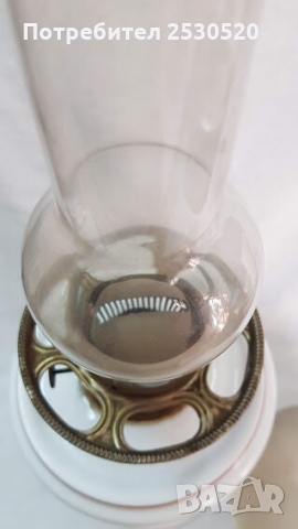 Антикварна порцеланова газена лампа., снимка 8 - Антикварни и старинни предмети - 36044870