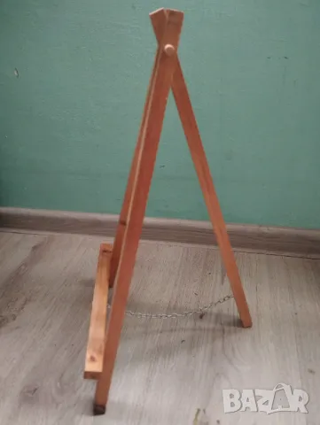 Два дървени статива за картини,чинии, снимка 4 - Антикварни и старинни предмети - 48450748