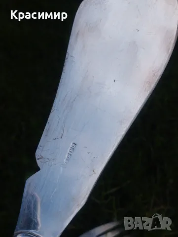 Викториански посребрени прибори. 📐Нож/шпатула 28 см 📐Вилица 24,5 см 💰 20 лв. за бр./ЗАЕДНО за 30 , снимка 9 - Антикварни и старинни предмети - 48082703