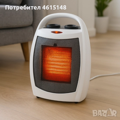 Керамична отоплителна печка с вентилатор Voltz V51970D – 1500W, снимка 2 - Други - 51985559
