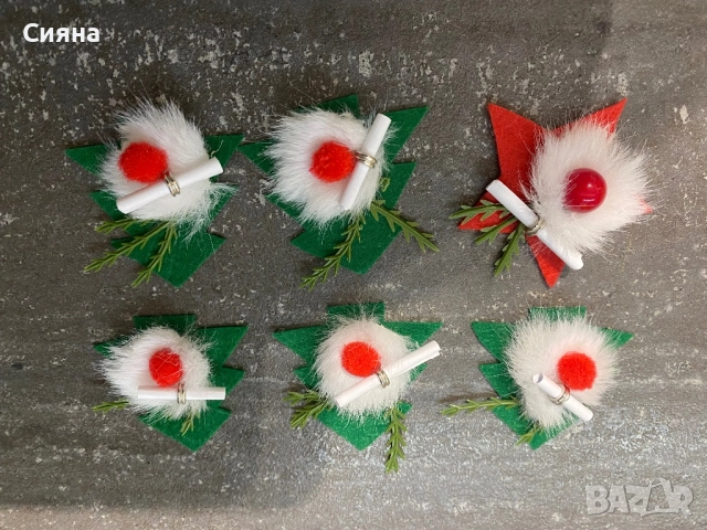 Коледни късмети и декорации, снимка 5 - Декорация за дома - 52280679