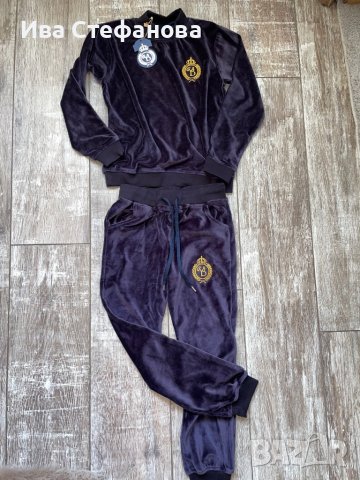 Нов спортен екип анцунг сет комплект плюш от две части унисекс за момче и момиче 