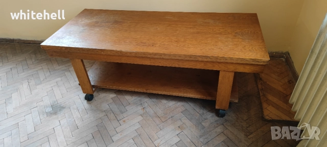 Ретро Масивна Дървена Холна Маса, снимка 2 - Маси - 52103785