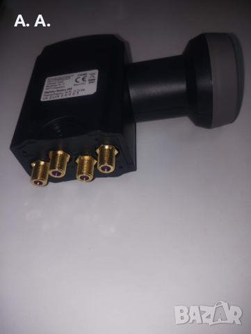 SCHWAIGER 401 Quattro LNB Low Noise Block Converter Sun Protect цифрова топлоустойчива капачка на LN, снимка 2 - Друга електроника - 44834617