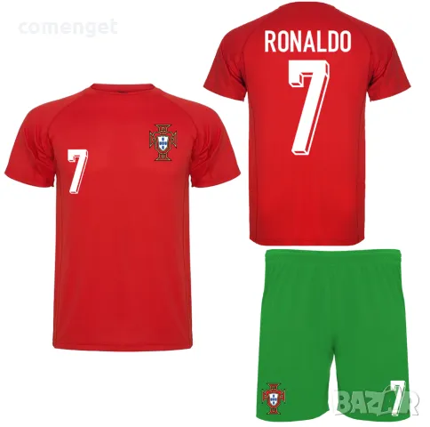 Детски, Мъжки екипи PORTUGAL / ПОРТУГАЛИЯ Ronaldo / Роналдо с ИМЕ и НОМЕР по избор!, снимка 2 - Детски комплекти - 38535968