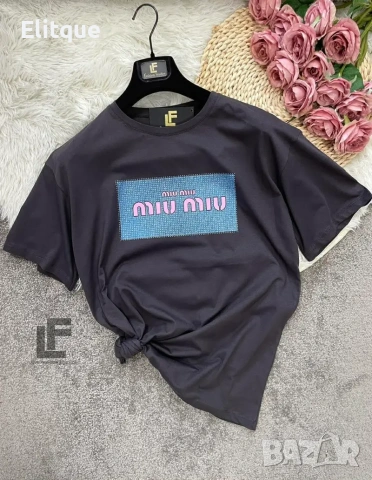 тениска miu miu , снимка 3 - Тениски - 53558205