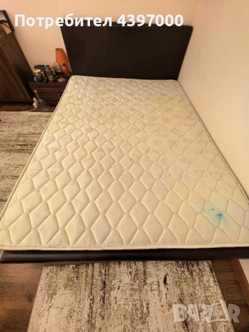 Продавам Спалня цвят " Венге" с матрак 150/200, снимка 1