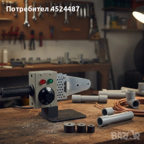 Професионална лепачка за PPR тръби 900W с регулируема температура (50–300°C) – Комплект с куфар, снимка 3 - Други инструменти - 52732425