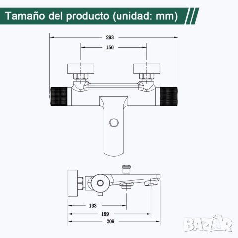 Смесител за душ и вана  SB30010, снимка 3 - Други стоки за дома - 42084079