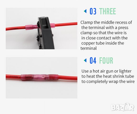 Tермично свиващи се проводници за свързване 150 бр. в кутия, снимка 9 - Други инструменти - 34435241