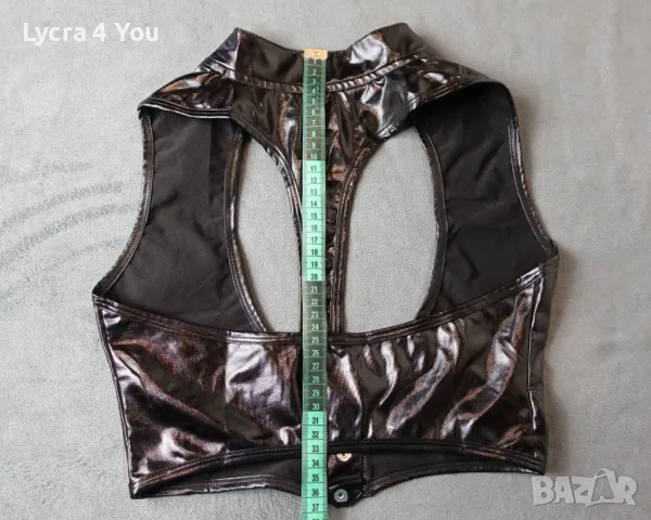 S лачено винил бюстие с широко деколте, снимка 14 - Корсети, бюстиета, топове - 47414325