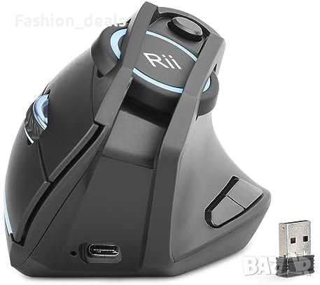Нова Ергономична безжична мишка с USB приемник за компютър лаптоп работа игри, снимка 1 - Клавиатури и мишки - 42468810