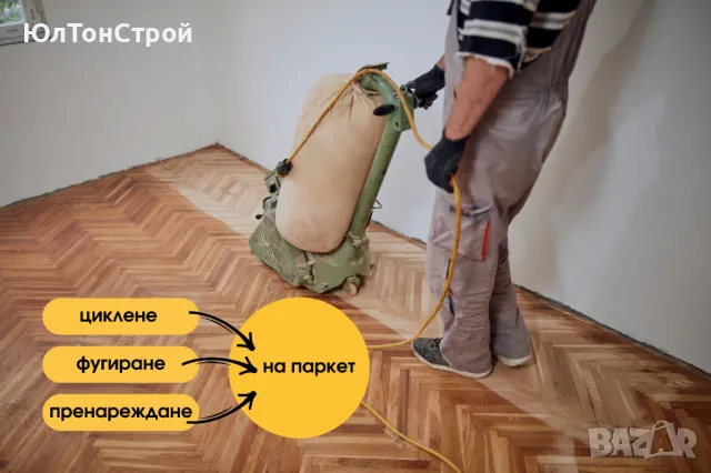 Циклене, редене, фугиране на паркет и допълнителни услуги