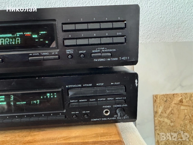 ONKYO DX-7211и T-4211 CD ПЛЕЪР И ТУНЕР, снимка 6 - Ресийвъри, усилватели, смесителни пултове - 53484902