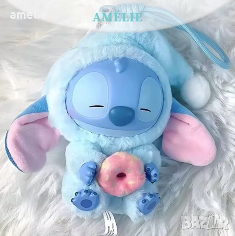 Stitch Labubu Възможност за избор на визия! Eat Something Before Sleep,Стич Лабубу аксесоар за чанта, снимка 4 - Други - 51780558