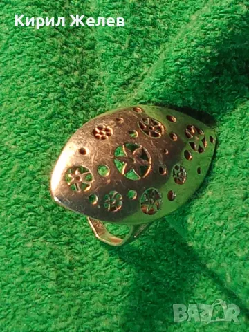 СТАР АЖУРЕН АР НУВО СТИЛ СРЕБЪРЕН ПРЪСТЕН ВИСОКА ПРОБА СРЕБРО РЕГУЛИРУЕМ БИЖУ РЪЧНА АРТ РАБОТА 46799, снимка 18 - Антикварни и старинни предмети - 46419907