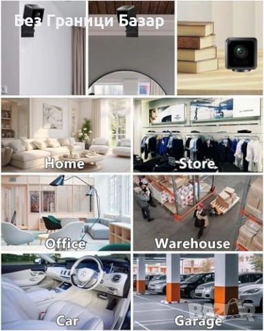 Нова Мини шпионска камера 4K за дом и офис с нощно виждане и WiFi, снимка 9 - IP камери - 51775654