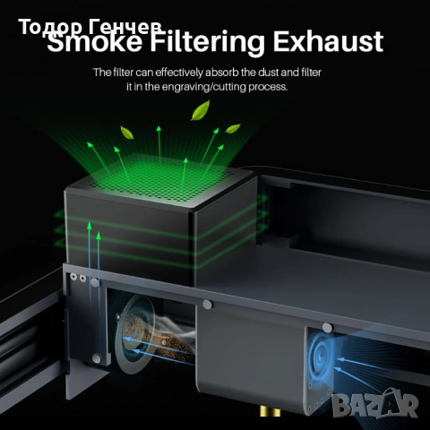 Elegoo Phecda Laser Engraver & Cutter - 20W Package-1 - чисто нови, снимка 8 - Друга електроника - 53213482