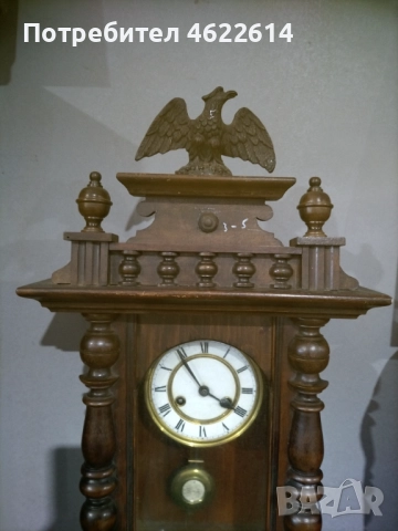 МНОГО КРАСИВ СТЕНЕН ЧАСОВНИК РАБОТЕЩ , снимка 6 - Антикварни и старинни предмети - 52749176